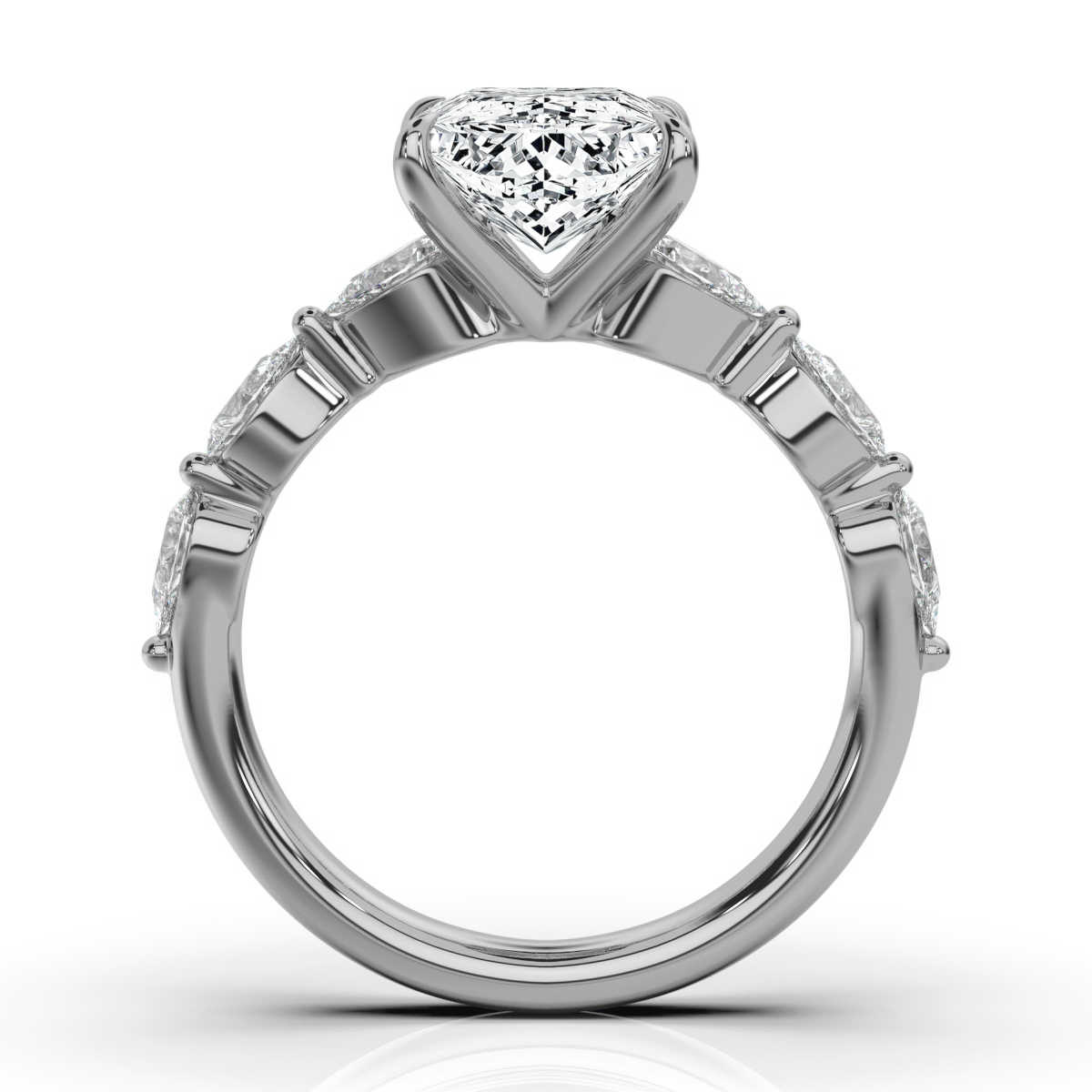 1.5ct Princess Lab Grown Diamond Engagement Ring (GF Color